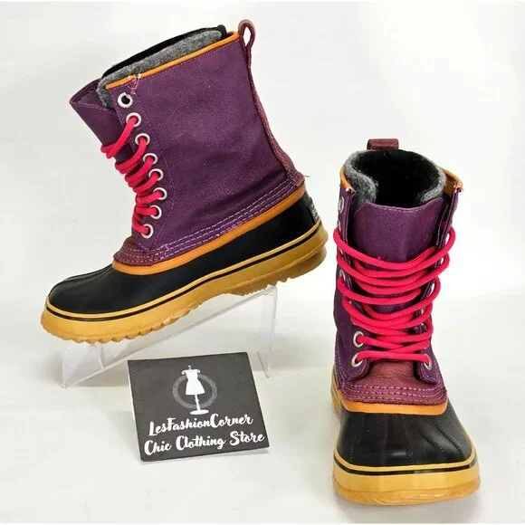 Sorel Shoes Sorel Womens Purple Waxed Canvas 964 Premium Cvs